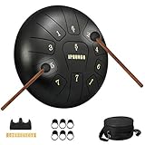 pan drums for sale 🎸🎸🎸【8 TUNE ÄTHERISCH SCHLAGZEUG】: Es gibt insgesamt 8 Klänge in D-Dur, die einen breiteren Klangbereich haben und mehr Musik abspielen können. Mit einer großen Anzahl von Partituren (nicht im Lieferumfang enthalten) können auch Anfänger äußerst angenehme Musik in Übereinstimmung mit der Partitur spielen.