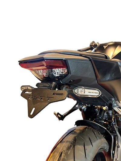Portamatrículas GREF Compatible con Yamaha MT-09 / MT-09 SP/MT-09 Y-AMT 2024-2025 (con botón abatible)