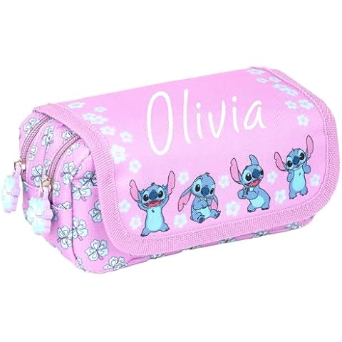 Disney Stitch Personalised Purple Pencil Case Cover