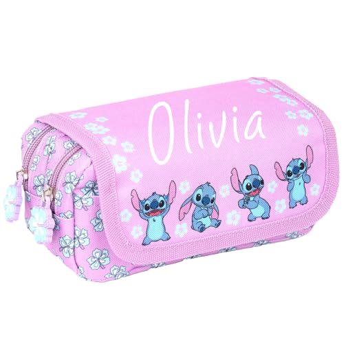 Estuches De Sticht Cole Estuche Escolar De Stitch Morado, 21x7x7