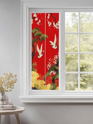 Vinilo Decorativo para Ventana 18x40 pulgadas Rojo miniatura 1