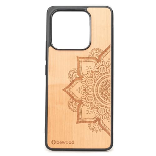 Coque bois mandala compatible Qi : le style bohème chic au quotidien