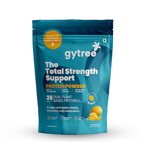 Gytree Plant Protein for Women | Vegan Dual Protein | 26 gram per serving Canadian Pea & Brown Rice Protein | All Amino Acids | Weight Loss, No Bloating | No Added Sugar | Chocolate 216g, 6 Sachets product image 10