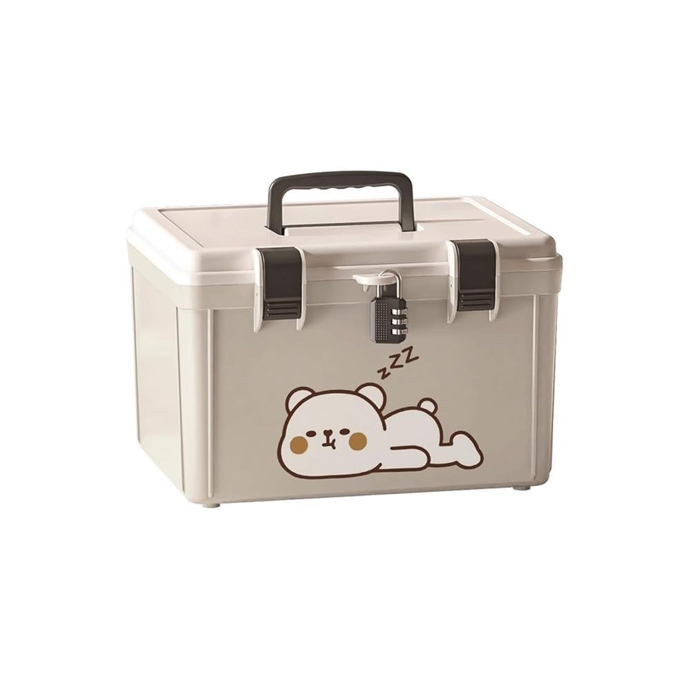 Household Sealed Toolbox Hand-held Password Box Student Organized Storage Important Document Storage and Toolbox