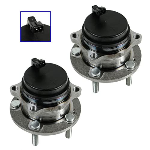 Image of TRQ Rear Left and Right Wheel Bearing and Hub Assembly Set 2 Piece Compatible with 07-20 Hyundai Santa Fe FWD 13-18 Santa Fe Sport FWD 2019 XL 07-12 Veracruz 11-15 Kia Sorento