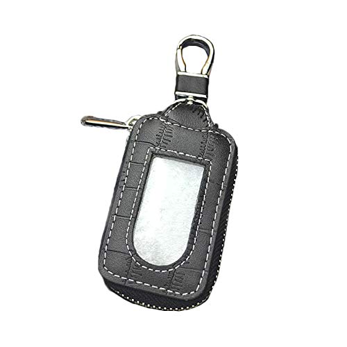 longyitrade - 1 Funda para Llave de Coche de Piel sintética con Cremallera Cuadrada Transparente
