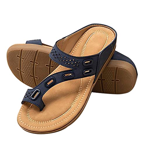MQSHUHENMY 2022 Trending Summer Soft Footbed Orthopedic Summer Sandals, Bunion Correction Flat Slipper Casual Sandals, Orthopedic Sandals for Women