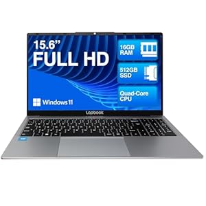 15.6" Full HD Laptop - 16GB RAM 512GB M.2 SSD Windows 11 Home, Dual-Band WiFi, Integrated Webcam - S15 N2 15 Inch Lightweight Laptop