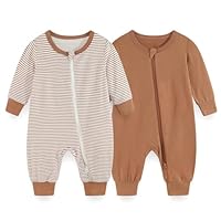 JELYLOVE Unisex Langarm Baby Jungen Mädchen Spieler 0-24 Monate 95% Rayon aus Bambus 5% Elasthan Neugeborene Bekleidung