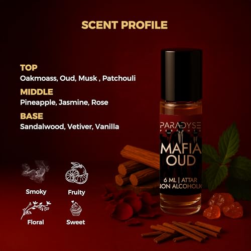Image of Mafia Oud Attar | Non-Alcoholic Perfume Oil Roll On | Luxury Attar | Premium & Long Lasting | 6 ml