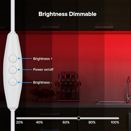 Image of BTF-LIGHTING 5V USB Red Color COB LED Strip Lights Super Bright Dimmable LED Tape Light,9.8FT 320LEDs Flexible Light Strip with Strong 3M Tape for 3D Printer,TV Backlight,Cabinet,Home Lighting
