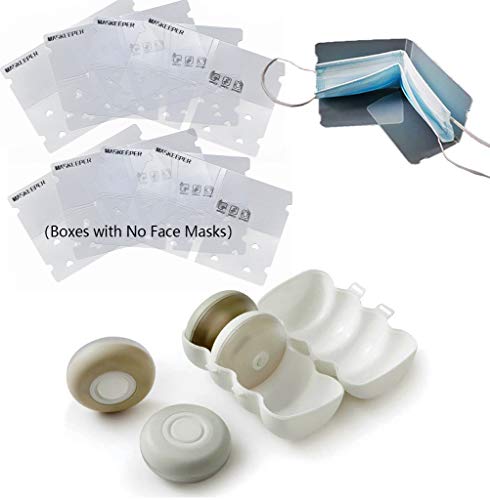 Face Mask box (Boxes with no Face Masks) plus Hand Sanitizer Dispenser, Easy to carry and maintain hygiene for Daily use or Travel