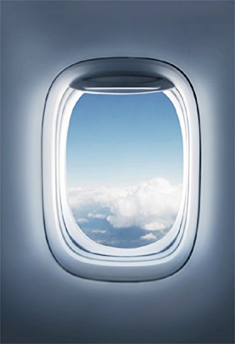 CSFOTO 4x6ft Background for Airplane Window Inside an Aircraft Photography