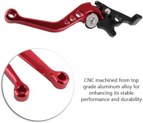 Image of 1 Pair Double Disc Brake Lever Universal CNC Aluminum Alloy Motorcycle Modification Double Disc Brake Lever for Motorcycles, Scooters Comfortable With Gix-xer