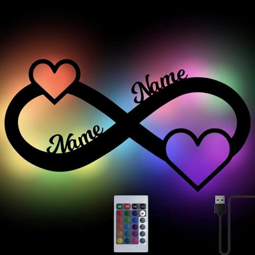 Namofactur Unendlichzeichen LED-Licht mit Fernbedienung