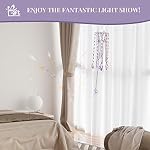 GiftAmaz Cristal Suncatcher Wind Chimes avec 4 Tubes Tuned, Prism suspendu Rainbow Maker Chandelier cristal pendentif vent cheminée fenêtre suspension cadeau d'ornement pour les femmes Amis Maison Jardin Décor Anniversaire