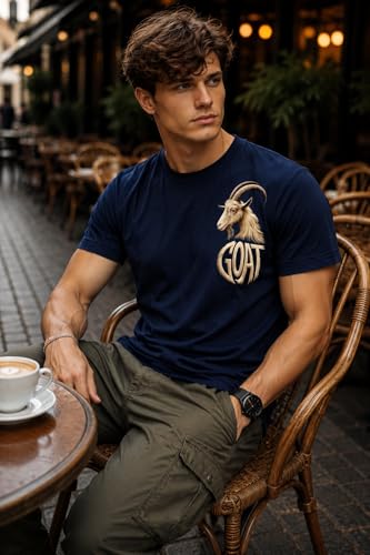Image of INKKR Regular Fit Half Sleeves Round Neck Typographic Printed Cotton T-Shirt
