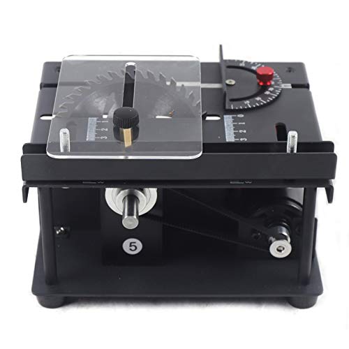 Kinhall Mini Table Saw, Woodworking Hobby Table Saw, 0-90 Angle Cut Portable Diy Saw, Adjustable Multifunctional Table Saw, 33Mm Cutting Depth, Woodworking Cutting Machine For Diy Woodworking Jade #TOP2