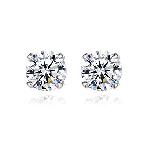 Boucles oreilles argent moissanite femme KnSam, le chic pour le quotidien