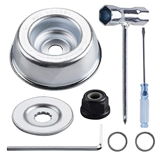 PLUMIA Gardening Machine Lawnmower Blade Adapter Kit, Maintenance Washer Kit Compatible with Stihl String Trimmers Brush Cutter