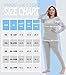COOTRY Plus Size Thermal Shirts for Women Fleece Lined Tops Long Johns Base Layer Underwear Top - Light Gray 4XL
