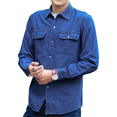 Chemise en jean homme manches longues protection solaire légère en été