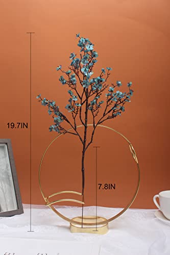 Babys Breath Silk Artificial Flowers Bulk 12pcs for Fall Decor Fake Flower Bouquet Bulk for Home Kitchen Indoor Bouquet Floral Arrangement Table Centerpieces Party Decor(Autumn Blue 12pcs) - Image 4