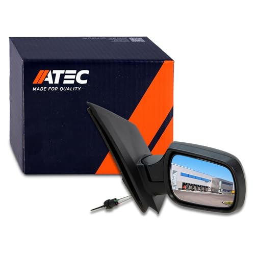 ATEC Germany 1x Rétroviseur extérieur électrique gauche Rétroviseur latéral convexe Compatible avec FORD FIESTA Mk5 (JH_, JD_), FIESTA Mk5 Van