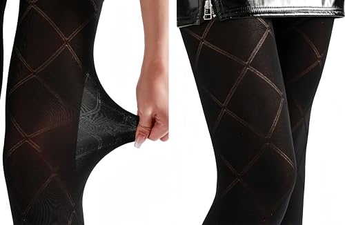 Image of Sahabowi Women Tights, Sheer High Waist Pantyhose, Vintage Control Top Stockings, Siwa9