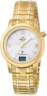 Master Time Funk Quarz Damen Uhr Analog-Digital mit Edelstahl Armband MTLA-10313-12M