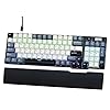 RK ROYAL KLUDGE C96 HE Mechanical Gaming Keyboard, Hall Effect Magnetic Switch, Hot Swappable 90% Wired RGB Keyboard w/Wrist Rest, Rapid Trigger Adjustable Actuation, 8K Polling Rate, Pro Web Driver
