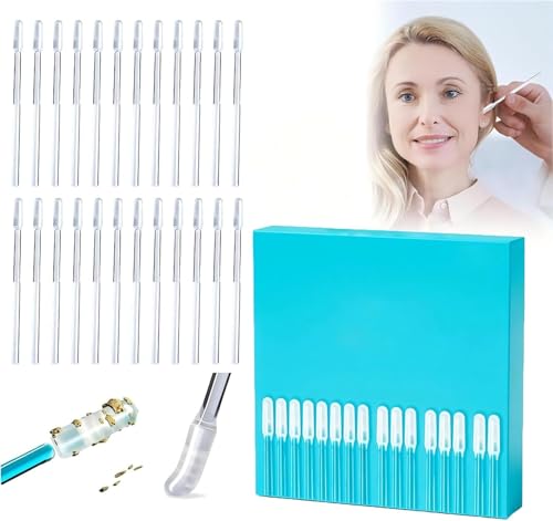 48 Pack Earwax Removal Adhesive Swabs 2026 New Reusable Ear Wax Removal Tools with Dust Cover Packaging