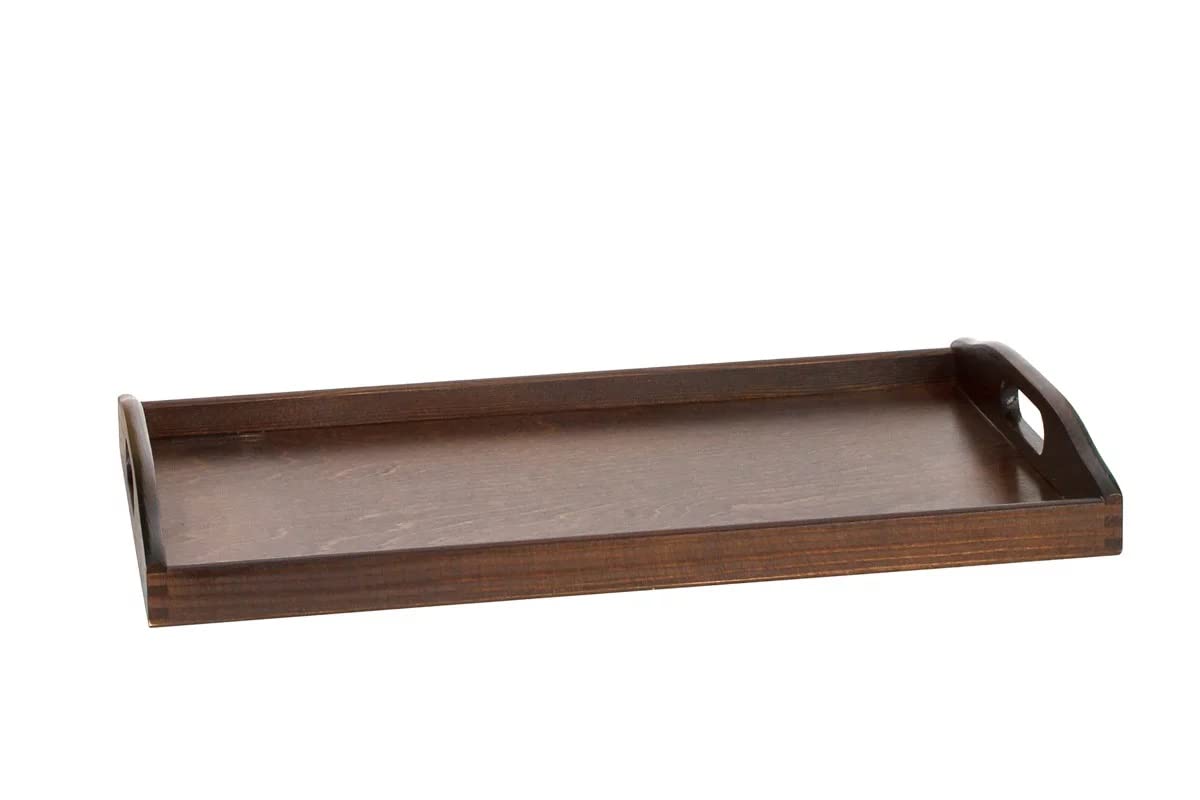 PICCOLO VASSOIO IN LEGNO SERVIRE TÈ CAFFÈ COLAZIONE FARMACI – 20 X 30 CM MARRONE