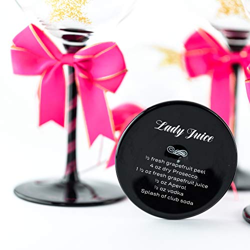 Happy Birthday Wine Glass For Women | Fun Gift Idea For Best Friend, Sister, Mom, Grandma, Aunt, Mimi, Teacher | Fabulous Any Age Bday Girl Present For Her | Big Glitter Decorated Glassware #TOP5