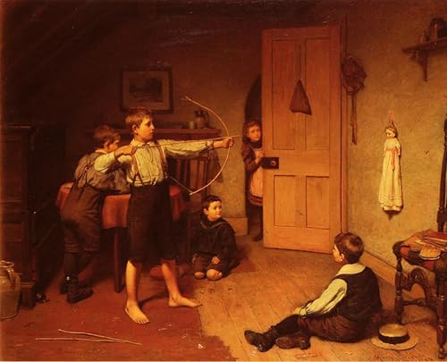 Toile murale abstraite les archers de Harry Brooker décoration salon tableau 60x90cm