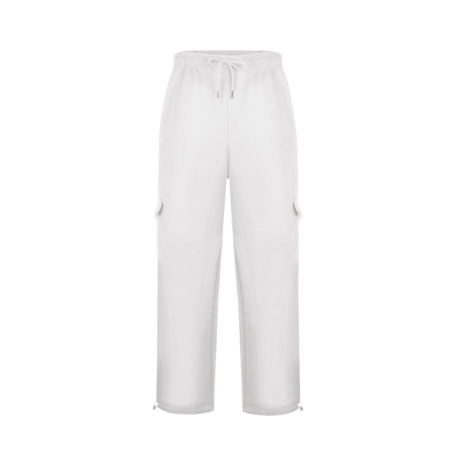 Pantaloni cargo da uomo corti 7/8 baggy, pantaloni da jogging da palestra, pantaloni da lavoro, pantaloni estivi con tasche laterali, gamba larga, pantaloni cargo leggeri, pantaloni chino