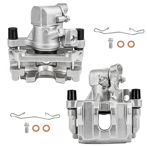 Image of SCITOO 19B6284B 19B6285B Rear Left & Right Disc Brake Calipers Assembly w /Bracket for Ford for EcoSport 2018-2020,for Ford for Focus 2012-2018