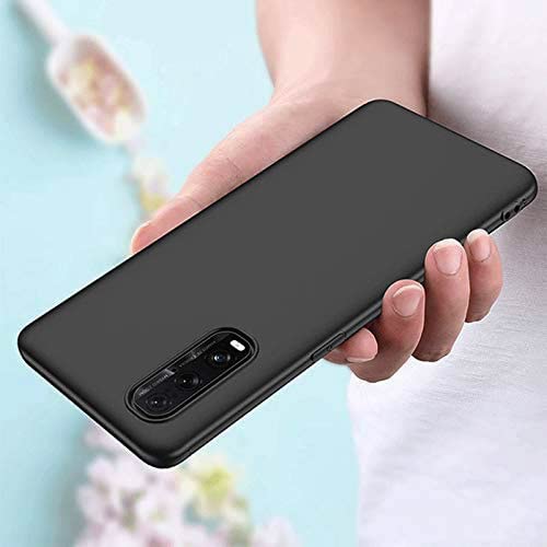 Image of Mobile Back Cover Case for Oppo FindX2 (Silicone Case|CameraProtection|Black SC1510)