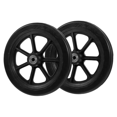 minkissy Universal Wheelchair Front Wheel Replacement Small Sturdy Wheel Non-Slip Wear-Resistant