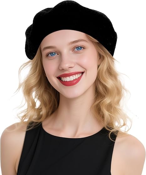 DIELIANHUA Baskenmütze Damen Französische Klassische...