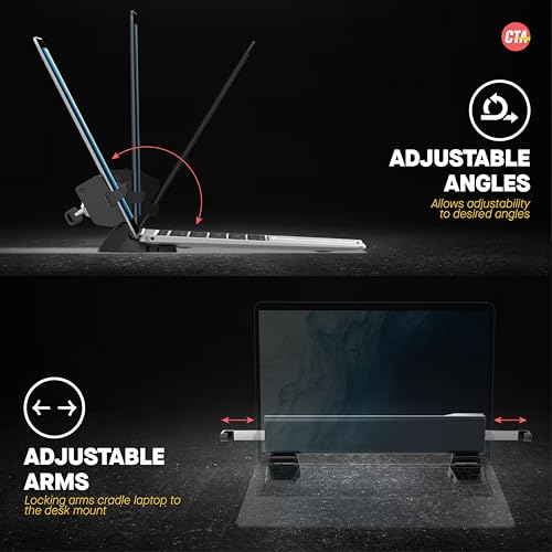 Support pliable pour ordinateur portable verrouillage câble CTA