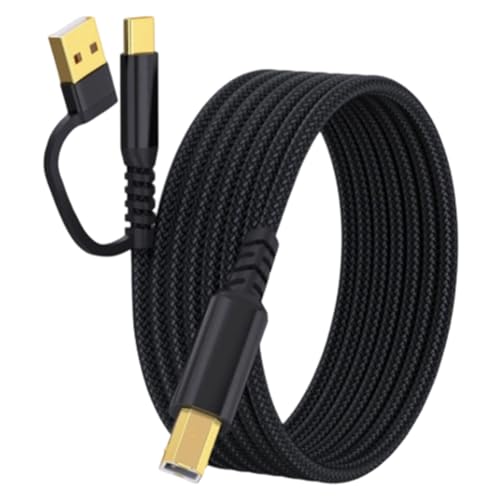 Albapilix USB-B����USB C/A�P�[�u���ւ̃v�����^�[�A�_�v�^�[�P�[�u�� �i�C�����҂�USB-B�A�_�v�^�[�P�[�u��