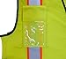 Event Staff Survivor Safet Vest with Reflective Logos and a Jumbo Back Pocket. Safety Yellow