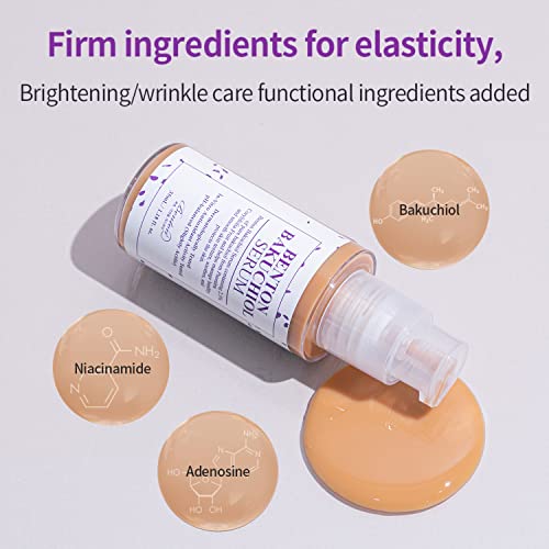 Benton Bakuchiol Serum - Nourishing Serum For Face With Bakuchiol Retinol Alternative - Anti-Aging Facial Serum To Improve Elasticity And Control Photoaging - Antioxidant Serum For Sensitive Skin, 1.18 Fl.oz. #TOP3