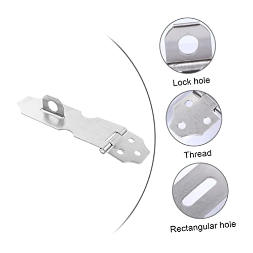 Image of DOITOOL Stainless Steel Locks 20pcs Heavy Duty Hasp Door Latch Padlock Clasp for Security