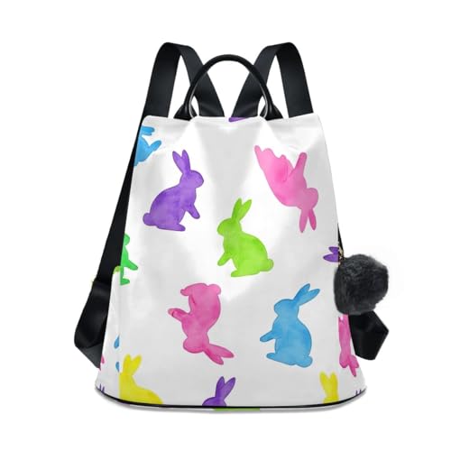 Sac à dos femme lapins aquarelle idéal pour vos balades urbaines