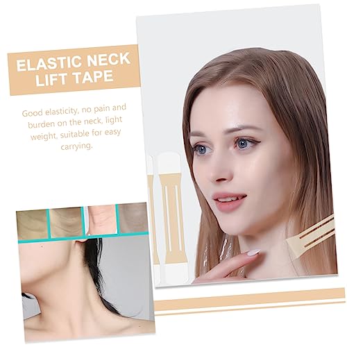 TEHAUX 20 Peças Adesivos De Elevação De Pescoço Fita De Borracha Para Elevação De Pescoço Para Rugas