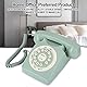 Antiker High Definition Telephone, Schnurgebundener Vintage Festnetz, Europäischer Vintage Festnetzanschluss, Großer Klarer Knopf, für Zuhause, Büro, Dekor