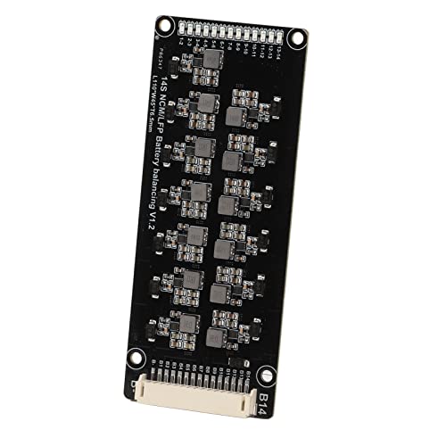 Ecualizador Activo para Baterías 1.2 A, Placa Automática de Equilibrado de Alta Potencia, Módulo de Transferencia de Energía Inductiva de 14 Celdas para Paquetes de Baterías de Litio en Sistemas Solares y Vehículos Eléctricos, con PCB y Cableado miniatura 7