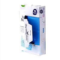 Mnozreo Duftende Windelbeutel,Einweg-Windelbeutel mit Krawattengriff,Windeleimer Nachfüllfolie,Anti Odor Nachfüllfolien Windeleimer,Geruchsdicht Litter Locker Nachfüllbeutel,30X37CM,90PC